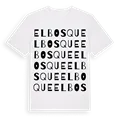 El Bosque ordlek t-shirt