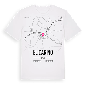 El Carpio karta t-shirt – ekologisk bomull t-shirt från Pinshirt