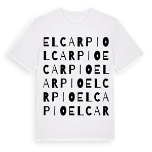 El Carpio ordlek t-shirt – ekologisk bomull t-shirt från Pinshirt