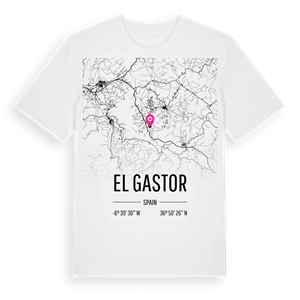 El Gastor karta t-shirt – ekologisk bomull t-shirt från Pinshirt