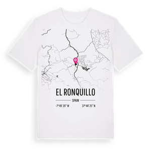 El Ronquillo karta t-shirt – ekologisk bomull t-shirt från Pinshirt