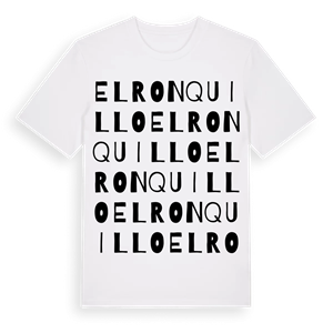 El Ronquillo ordlek t-shirt – ekologisk bomull t-shirt från Pinshirt