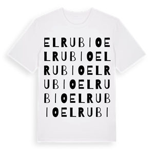 El Rubio ordlek t-shirt – ekologisk bomull t-shirt från Pinshirt