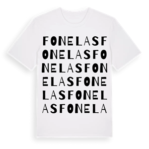 Fonelas ordlek t-shirt – ekologisk bomull t-shirt från Pinshirt