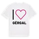 Jag älskar Gérgal t-shirt stort tryck