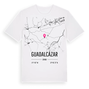 Guadalcázar karta t-shirt – ekologisk bomull t-shirt från Pinshirt