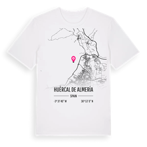 Huércal de Almería karta t-shirt – ekologisk bomull t-shirt från Pinshirt