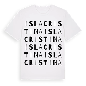Isla Cristina ordlek t-shirt – ekologisk bomull t-shirt från Pinshirt
