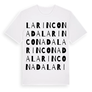 La Rinconada ordlek t-shirt – ekologisk bomull t-shirt från Pinshirt
