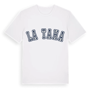 La Taha college t-shirt – ekologisk bomull t-shirt från Pinshirt