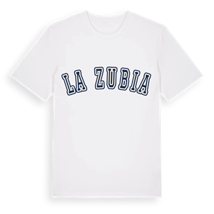 La Zubia college t-shirt – ekologisk bomull t-shirt från Pinshirt