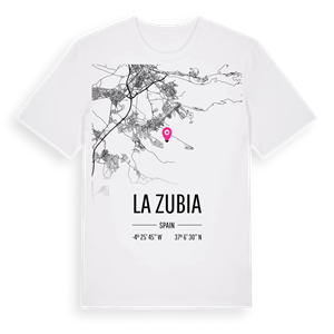 La Zubia karta t-shirt – ekologisk bomull t-shirt från Pinshirt