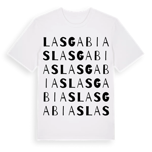 Las Gabias ordlek t-shirt – ekologisk bomull t-shirt från Pinshirt