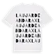 Laujar de Andarax ordlek t-shirt