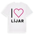 Jag älskar Líjar t-shirt stort tryck