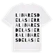 Linares de la Sierra ordlek t-shirt