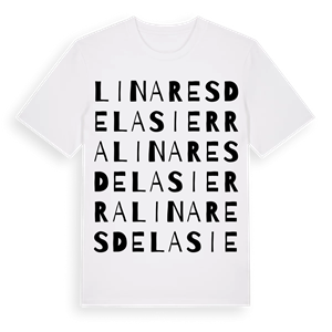 Linares de la Sierra ordlek t-shirt – ekologisk bomull t-shirt från Pinshirt