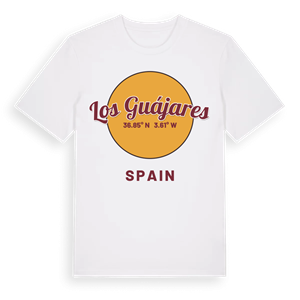 Los Guájares cirkel t-shirt – ekologisk bomull t-shirt från Pinshirt