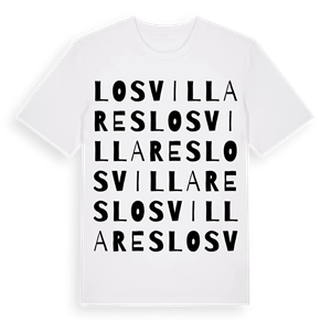 Los Villares ordlek t-shirt – ekologisk bomull t-shirt från Pinshirt