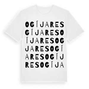 Ogíjares ordlek t-shirt – ekologisk bomull t-shirt från Pinshirt