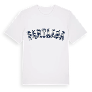 Partaloa college t-shirt – ekologisk bomull t-shirt från Pinshirt