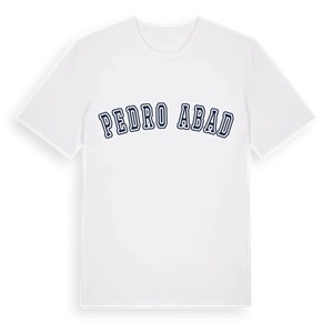 Pedro Abad college t-shirt – ekologisk bomull t-shirt från Pinshirt