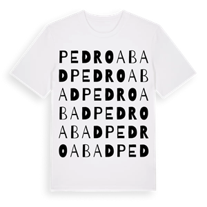 Pedro Abad ordlek t-shirt – ekologisk bomull t-shirt från Pinshirt