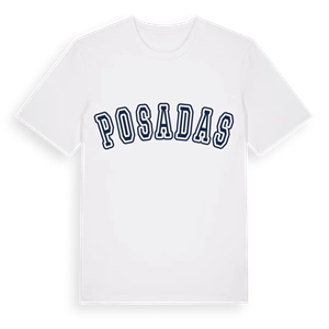 Posadas college t-shirt – ekologisk bomull t-shirt från Pinshirt