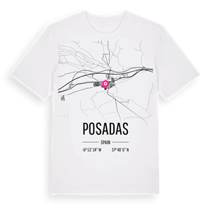 Posadas karta t-shirt – ekologisk bomull t-shirt från Pinshirt