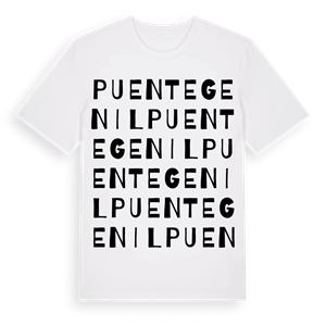 Puente Genil ordlek t-shirt – ekologisk bomull t-shirt från Pinshirt