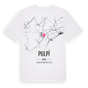 Pulpí karta t-shirt – ekologisk bomull t-shirt från Pinshirt
