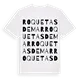Roquetas de Mar ordlek t-shirt