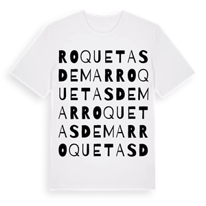 Roquetas de Mar ordlek t-shirt – ekologisk bomull t-shirt från Pinshirt
