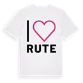 Jag älskar Rute t-shirt stort tryck