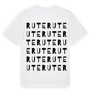 Rute ordlek t-shirt – ekologisk bomull t-shirt från Pinshirt