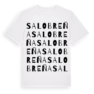 Salobreña ordlek t-shirt – ekologisk bomull t-shirt från Pinshirt