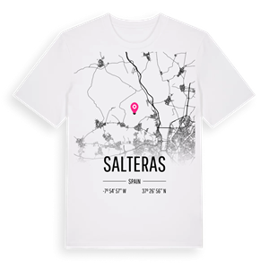Salteras karta t-shirt – ekologisk bomull t-shirt från Pinshirt