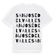 San José del Valle ordlek t-shirt