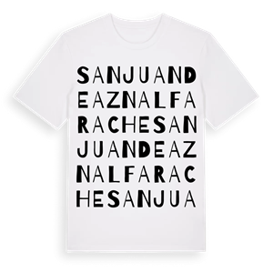 San Juan de Aznalfarache ordlek t-shirt – ekologisk bomull t-shirt från Pinshirt