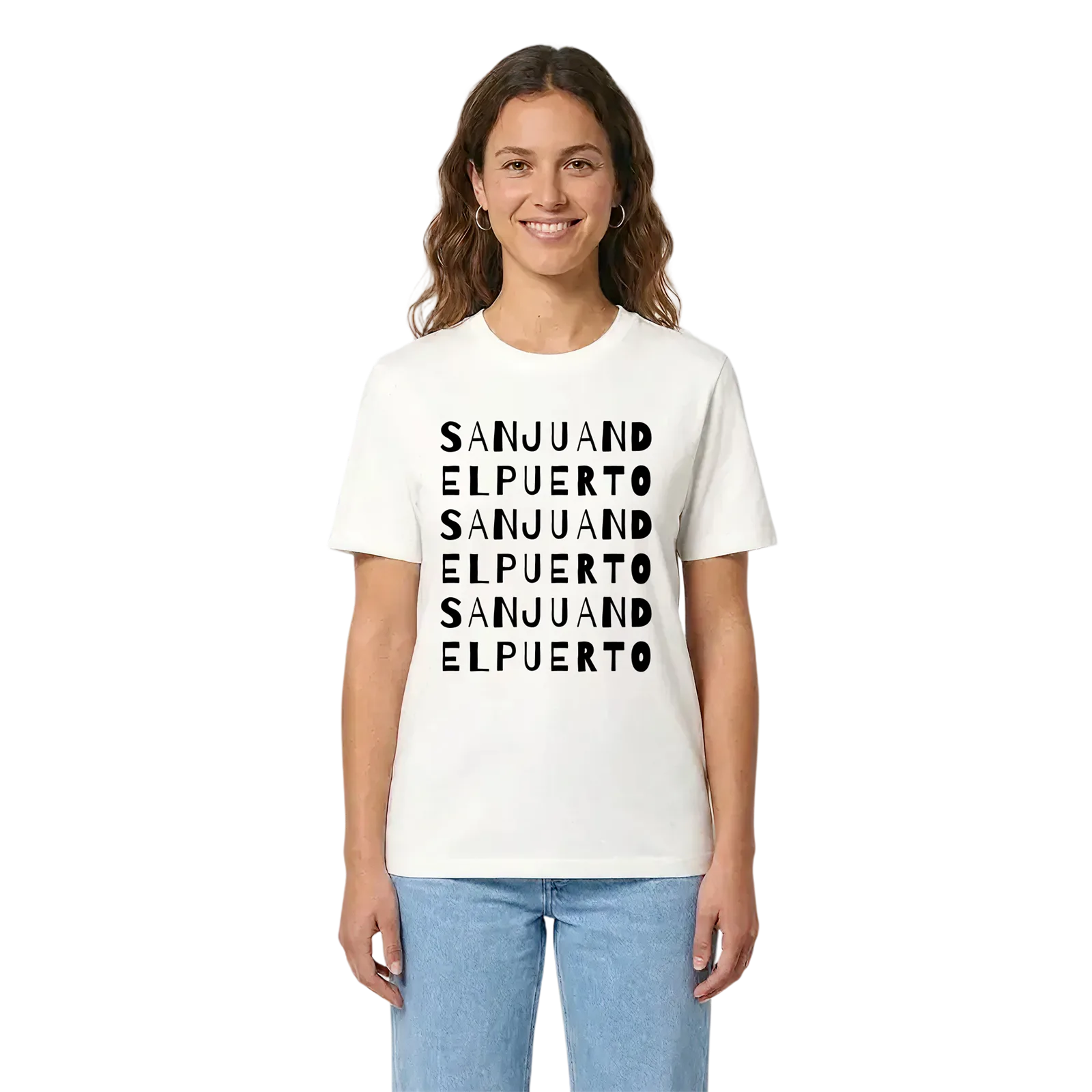 San Juan del Puerto ordlek t-shirt – White, i miljö