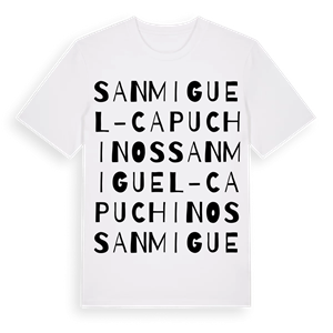 San Miguel - Capuchinos ordlek t-shirt – ekologisk bomull t-shirt från Pinshirt