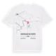 San Nicolás del Puerto karta t-shirt