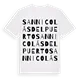 San Nicolás del Puerto ordlek t-shirt