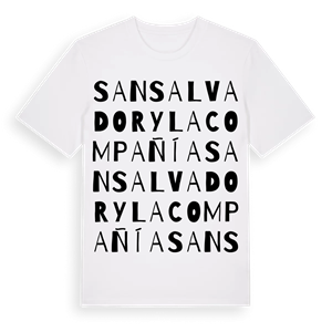 San Salvador y La Compañía ordlek t-shirt – ekologisk bomull t-shirt från Pinshirt