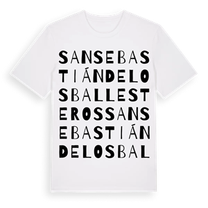 San Sebastián de los Ballesteros ordlek t-shirt – ekologisk bomull t-shirt från Pinshirt