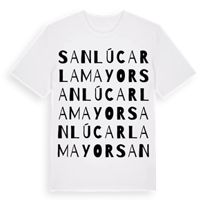 Sanlúcar la Mayor ordlek t-shirt – ekologisk bomull t-shirt från Pinshirt
