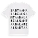 Santa Ana la Real ordlek t-shirt