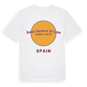 Santa Bárbara de Casa cirkel t-shirt – ekologisk bomull t-shirt från Pinshirt