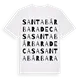 Santa Bárbara de Casa ordlek t-shirt