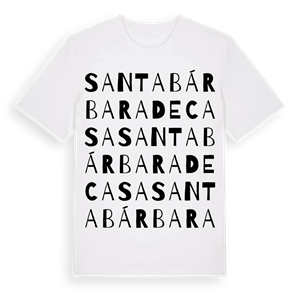 Santa Bárbara de Casa ordlek t-shirt – ekologisk bomull t-shirt från Pinshirt